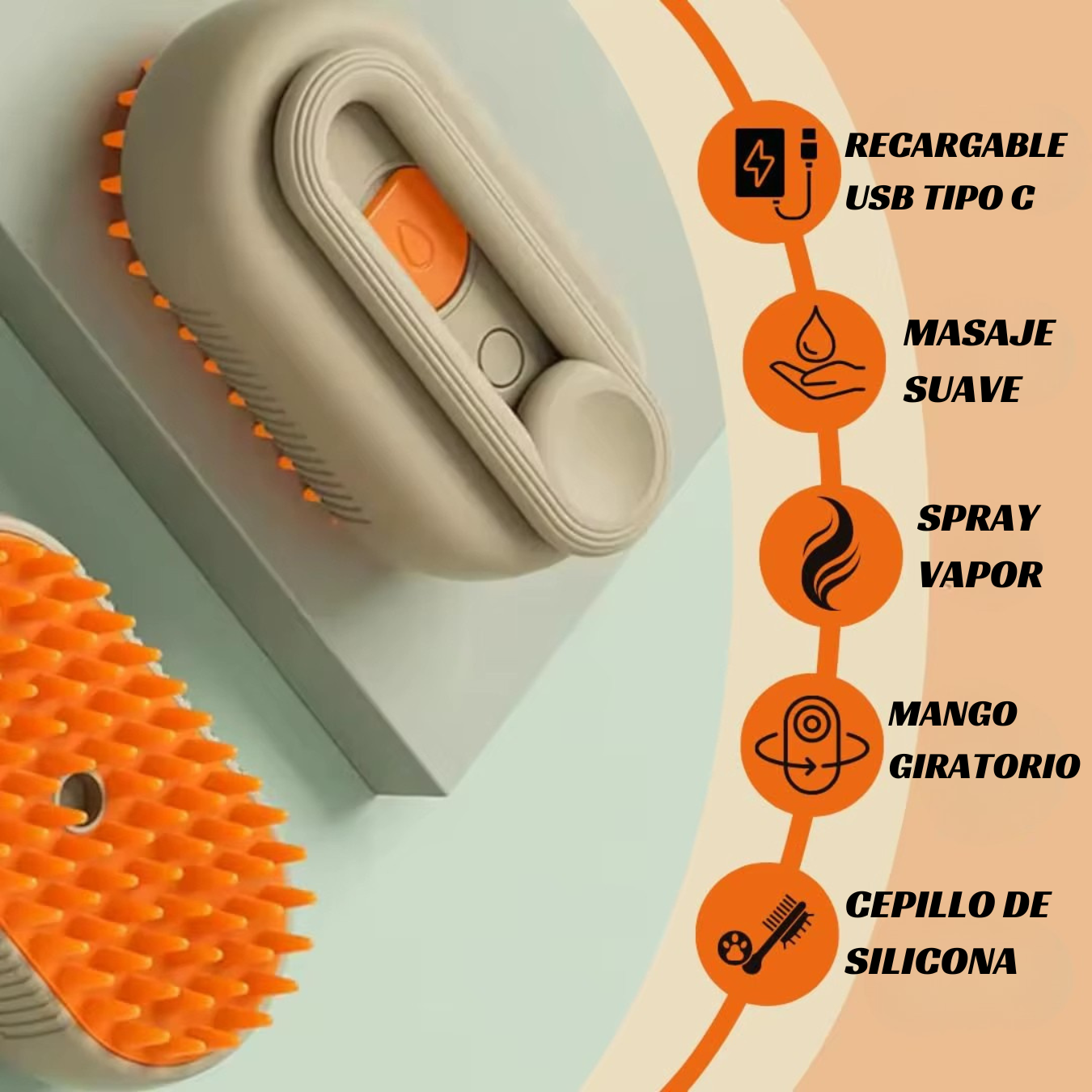Cepillo Eléctrico 3 En 1 Para Mascotas