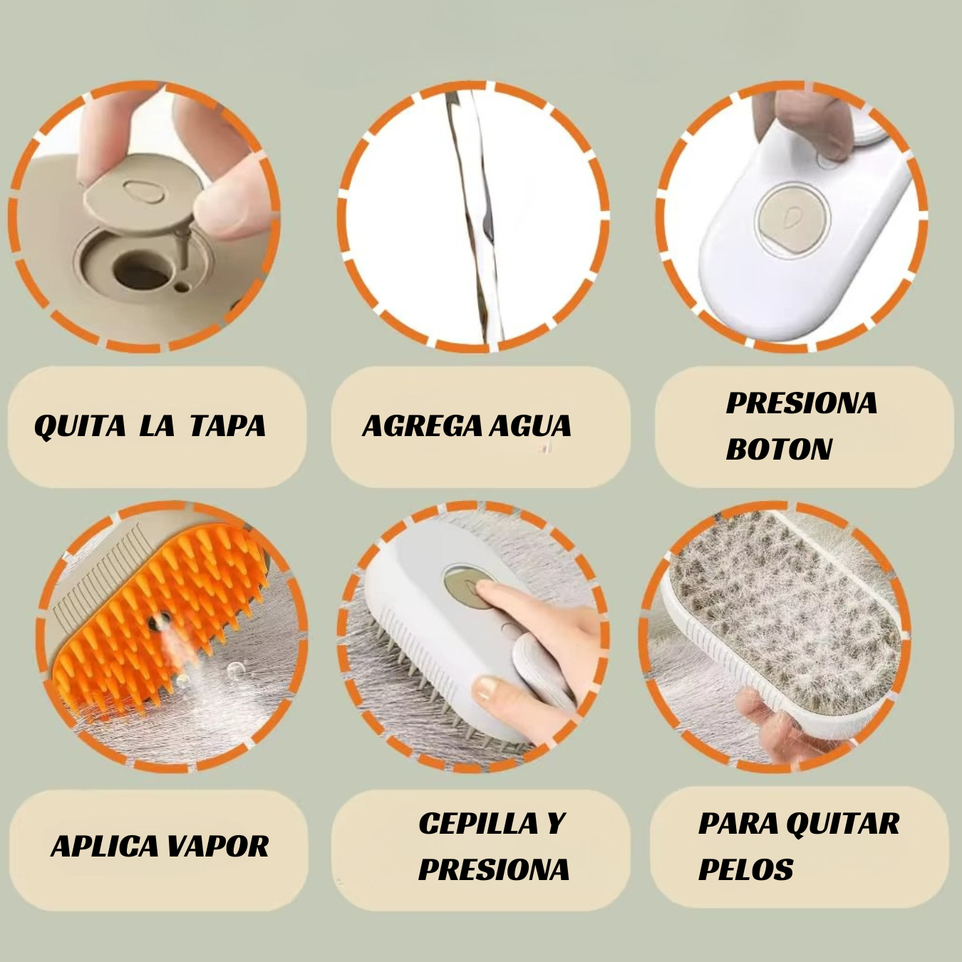 Cepillo Eléctrico 3 En 1 Para Mascotas